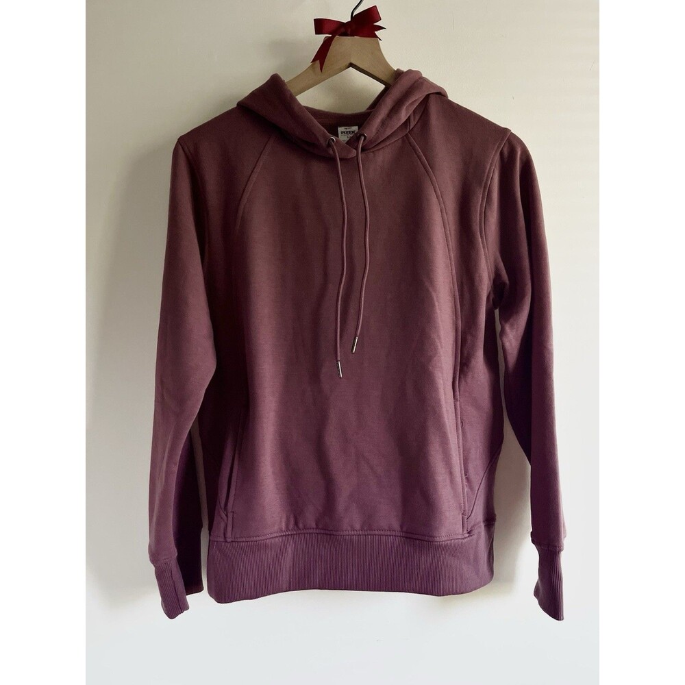 NWT RBX Active Fleece Pullover Hoodie Pockets Old Rose Pink Women’s Size S Mauve